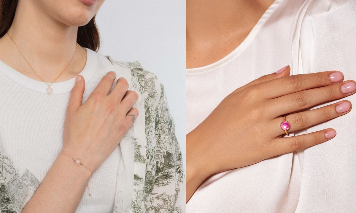 Różowy kwarc to nośnik spełnionej miłości. Zapewnia trwały związek. W tej biżuterii łatwo się zakochać