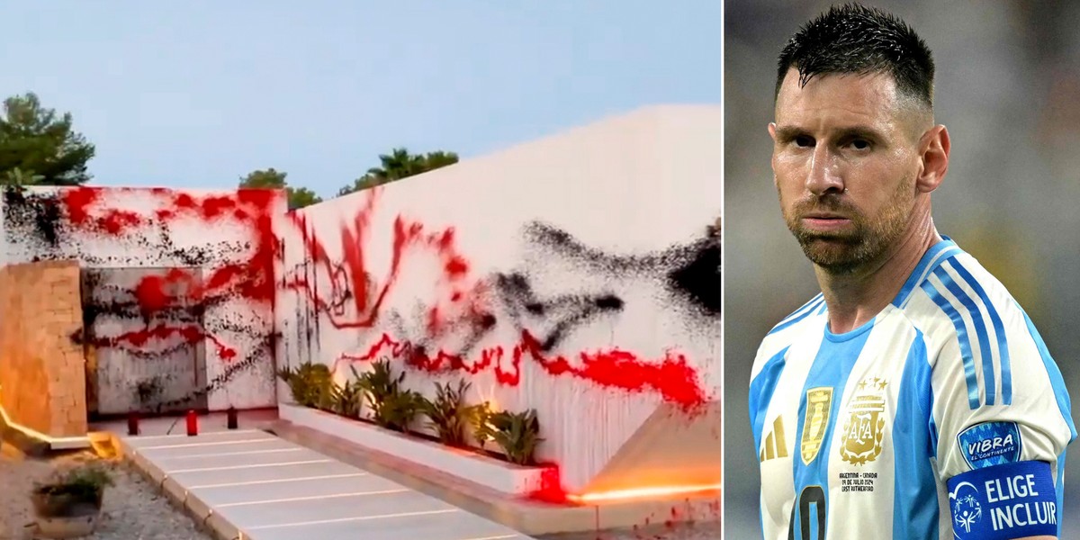 Messi zapowiedział działania wobec aktywistów, którzy zdewastowali jego rezydencję.