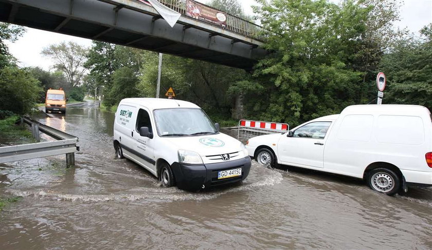 Złocien, zalania