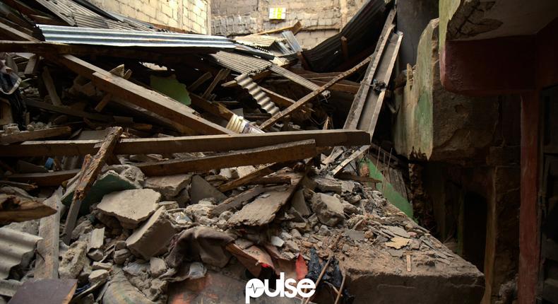 Scene of another collapsed building in Lagos Island (image used for illustrative purpose)