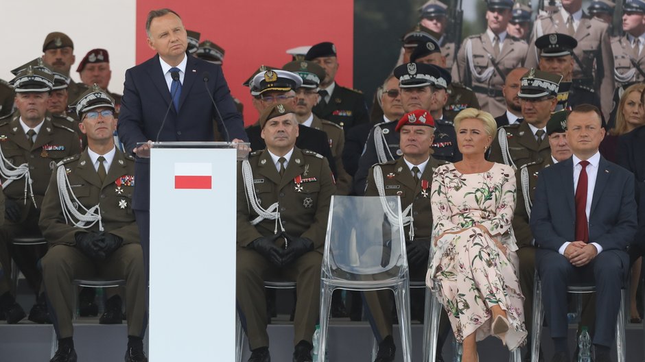 Agata Duda na obchodach Święta Wojska Polskiego