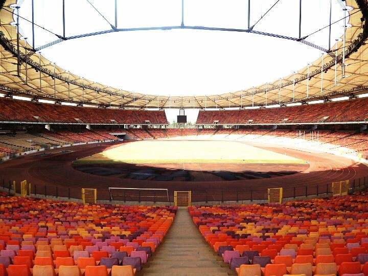 The 60,491-capacity Moshood Abiola Stadium in Abuja hosted the Super Eagles World Cup playoff game with Ghana in March