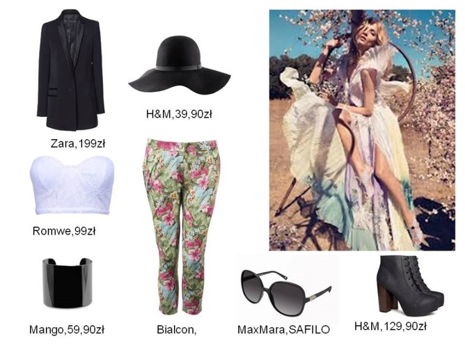 Stylizacje floral na lato 2013
