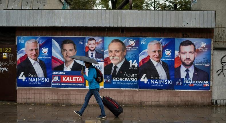 Sunday's election sees Poland's governing conservative Law and Justice (PiS) party set for a win, though its majority is at risk, while its opposition to EU migration quotas has hit relations with Brussels