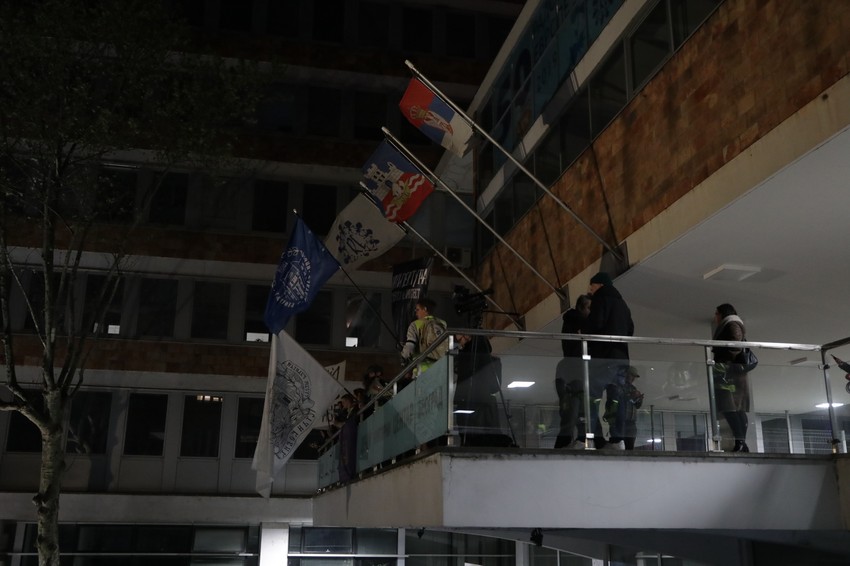 Protest ispred RTS-a