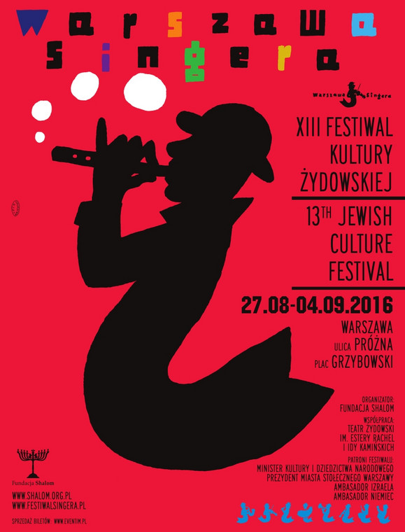 Festiwal Kultury Żydowskiej "Warszawa Singera" - plakat