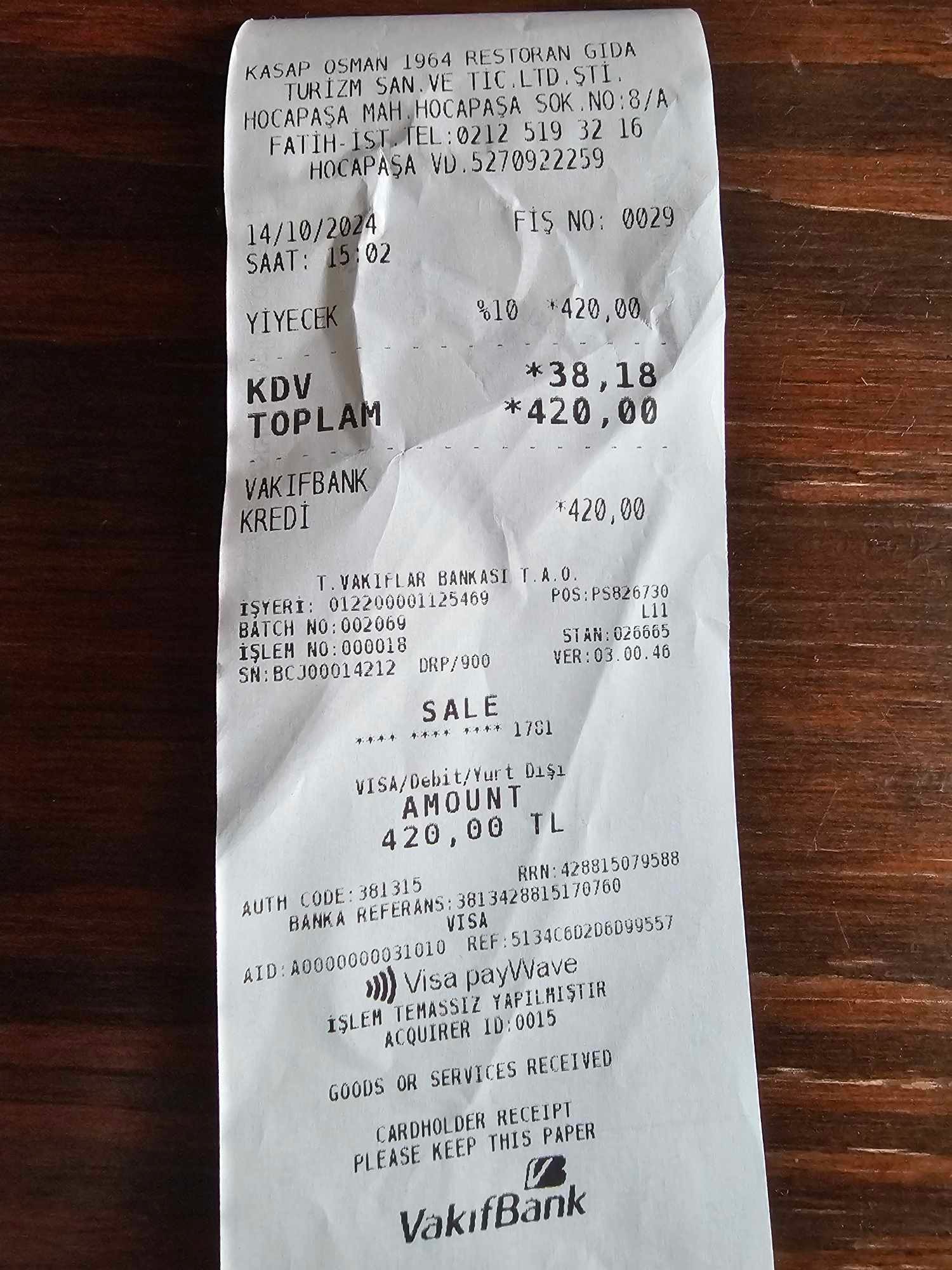 Čitateľka poslala fotky obedu v Istanbule.
