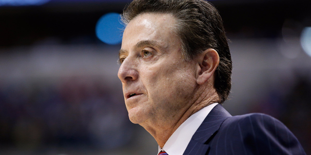 Rick Pitino and Louisville are in a $44 million staredown over a key clause in his contract