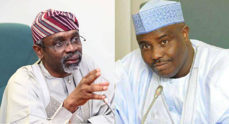 Femi Gbajabiamila (left), Aminu Tambuwal (right)