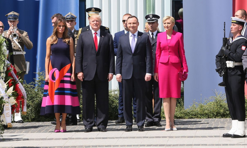 Melania i Donald Trump Agata i Andrzej Duda