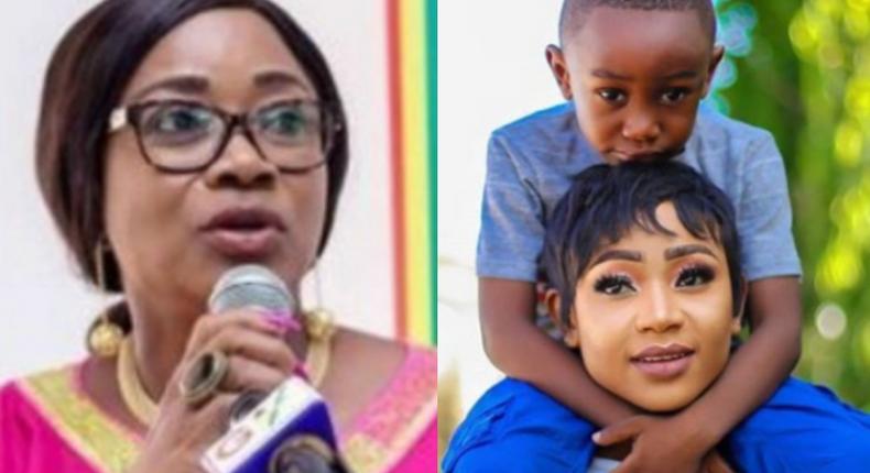 Gender ministry reacts to Akuapem Poloo's nude photo with her son, threatens to take action