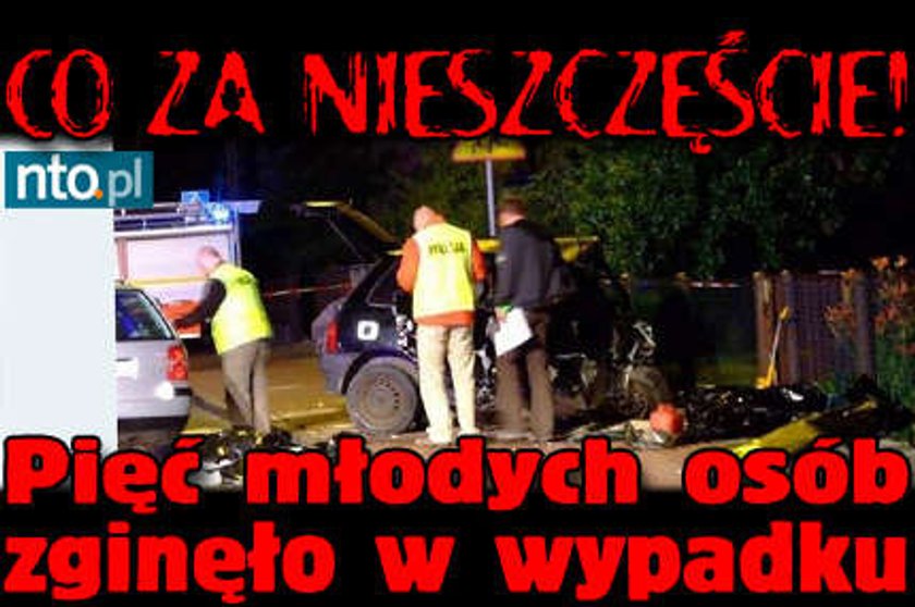 Co za nieszczęście! Pięć młodych osób zginęło w...