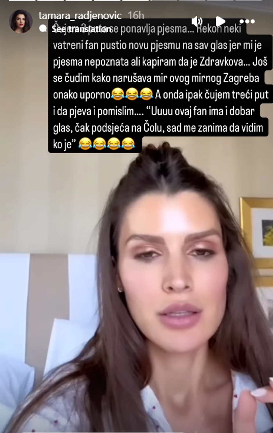Tamara Rađenović, objava