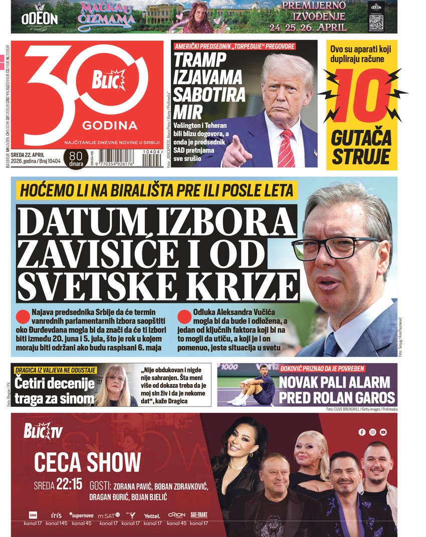BLIC  NASLOVNA