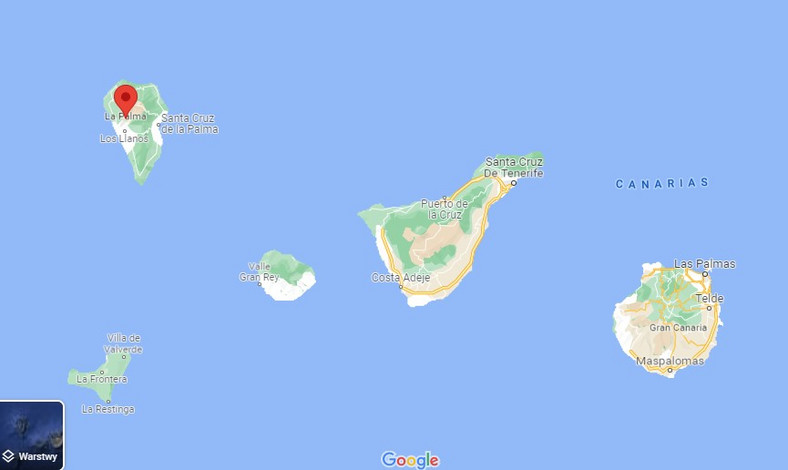La Palma, licząca 85 tys. mieszkańców, jest jedną z ośmiu Wysp Kanaryjskich