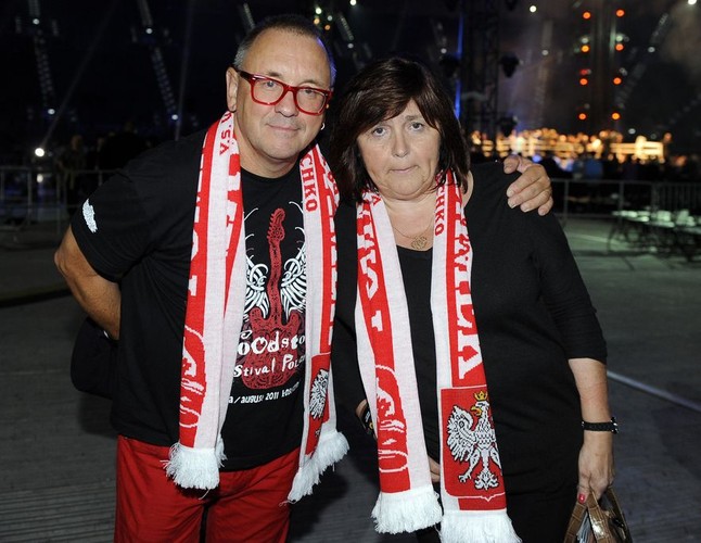 Jerzy Owsiak z żoną