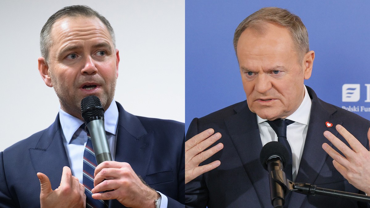 Karol Nawrocki uderza w Donalda Tuska. "W UE się na to nie nabierają" - Wiadomości
