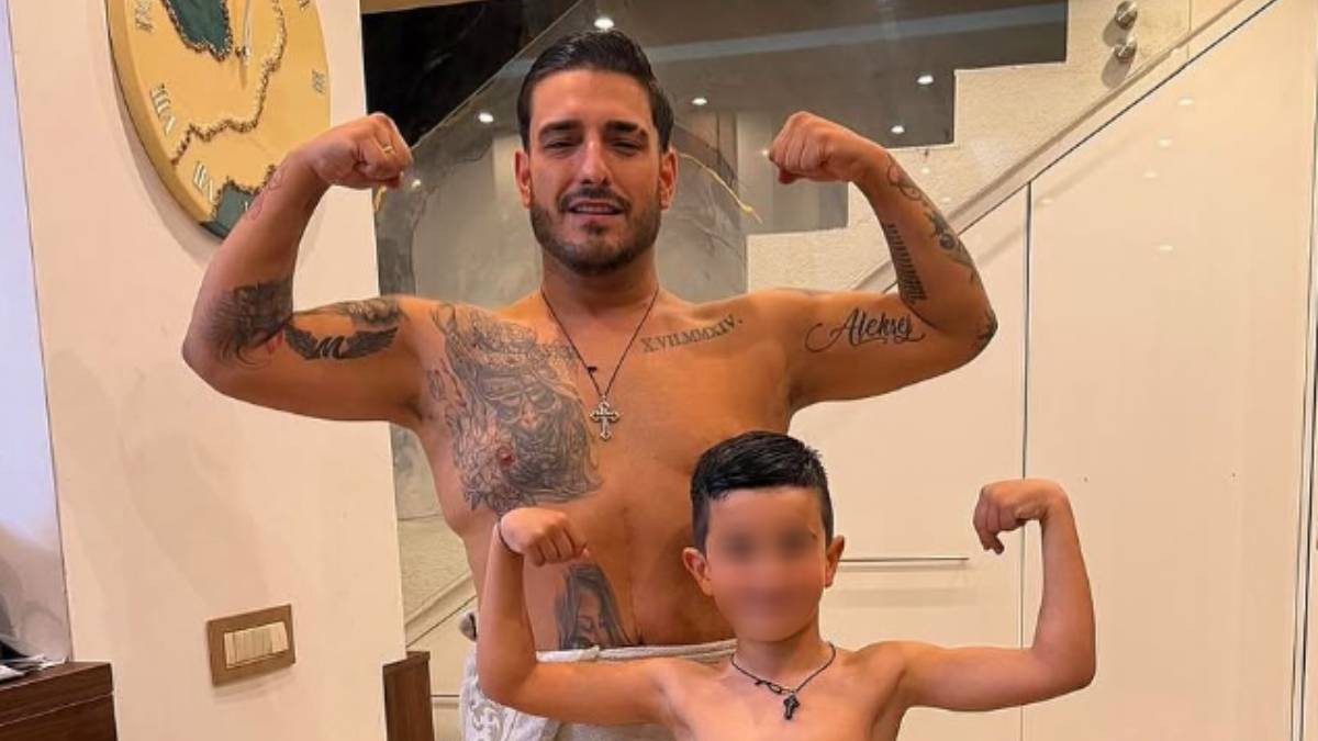 Darko Lazić sa sinom Aleksejem