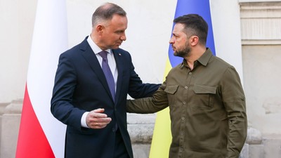 Prezydenci Andrzej Duda i Wołodymyr Zełenski