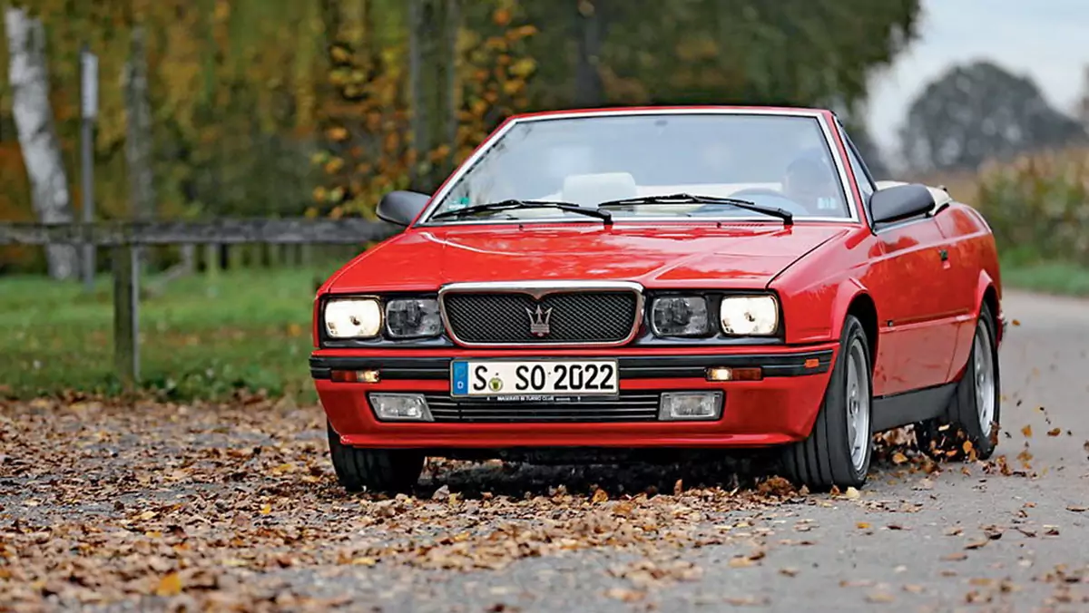 Maserati Biturbo Spyder - najważniejszy jest doładowany silnik