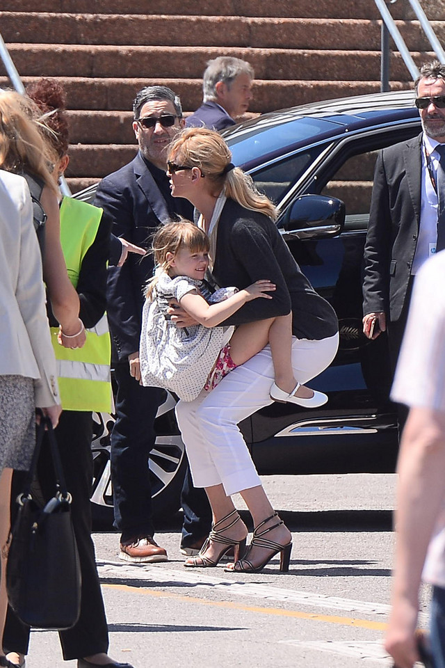 Uma Thurman z córką w Cannes