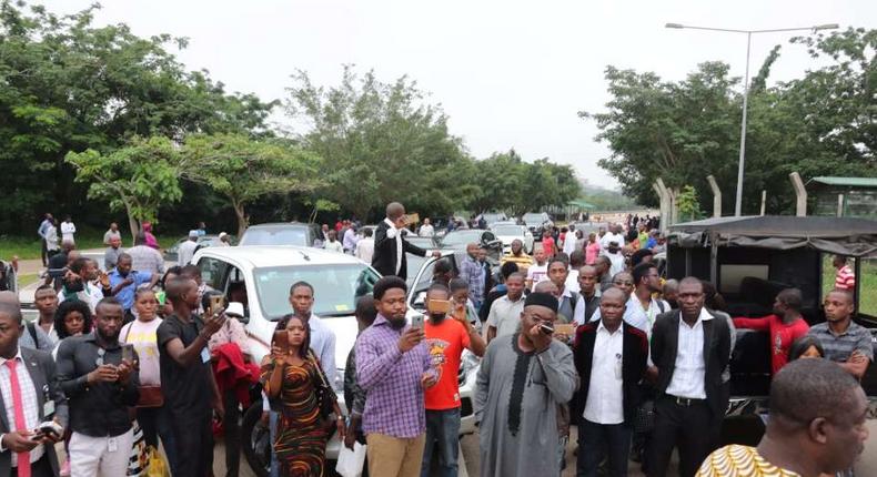 Striking workers seal off NASS complex