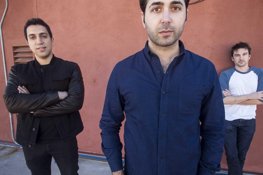 Executives of Tinder - Sean Rad, left, Justin Mateen, center, and Jonathan Badeen