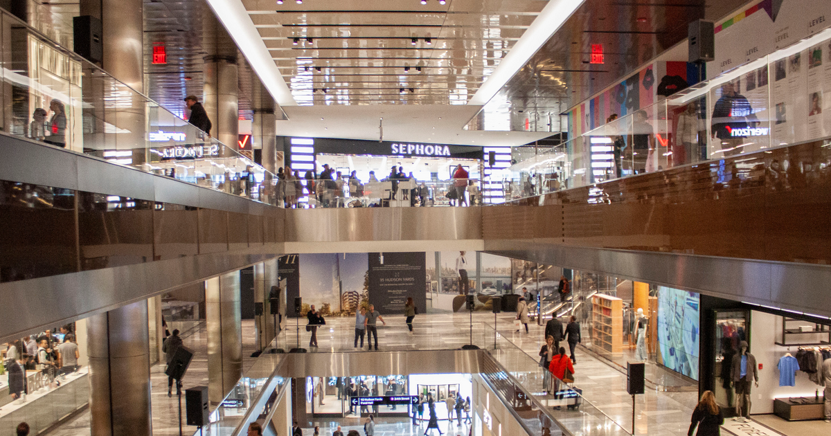 Interior of Neiman Marcus Department Store in the Hudson Yards