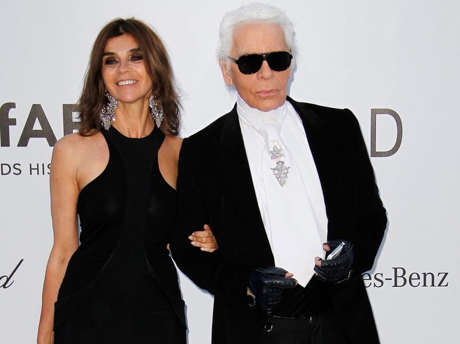 Carine Roitfeld i Karl Lagerfeld
