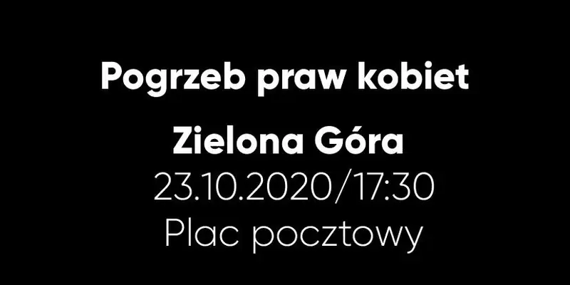 Protest w Zielonej Górze