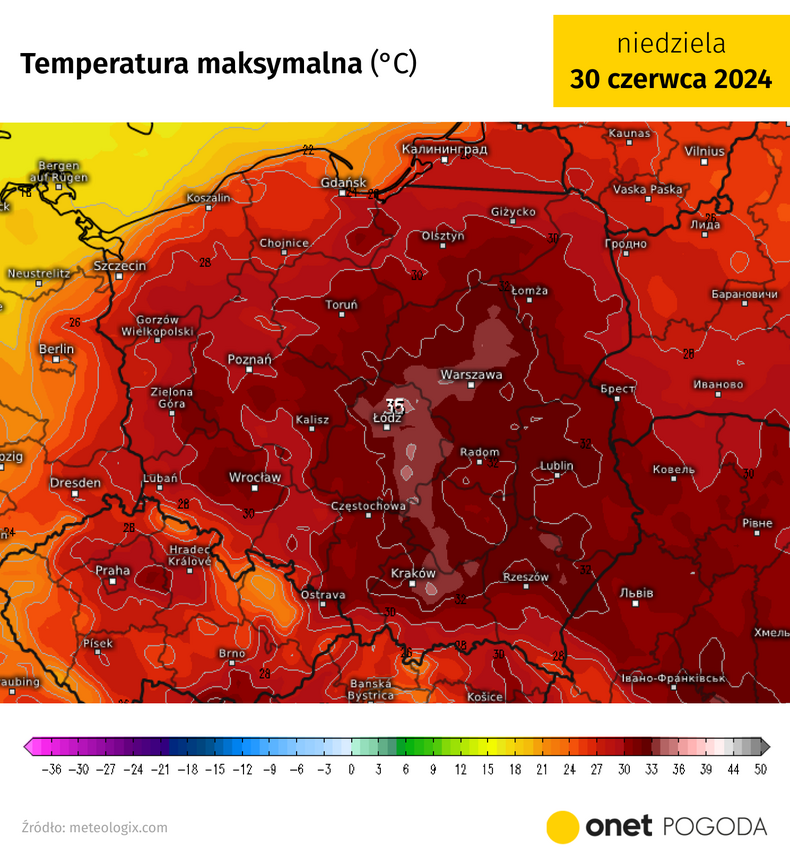 Temperatura ma szybko rosnąć i prawdopodobnie zbliży się do 35 st. C