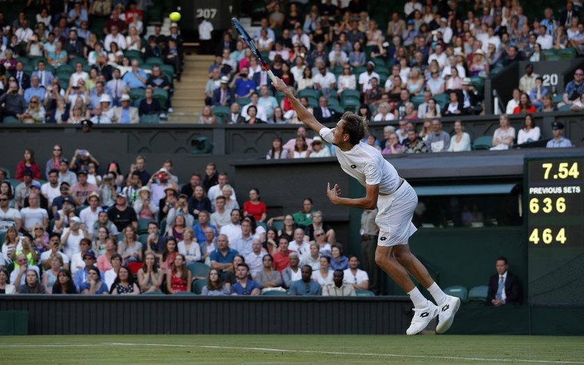 Skandal na Wimbledonie. Zawodnik obrzucił sędziego monetami