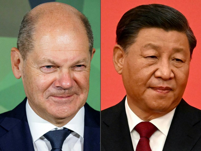 Olaf Scholz i Xi Jinping