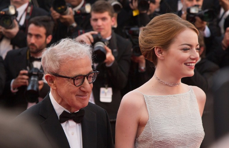Woody Allen i Emma Stone na premierze 'Nieracjonalnego mężczyzny' w Cannes