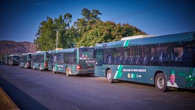 Caleb Mutfwang inaugurates 15 luxury metro buses [Nairaland Forum]