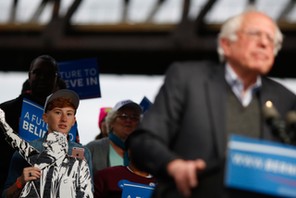 Presidential Candidate Bernie Sanders Holds Election Night Rally