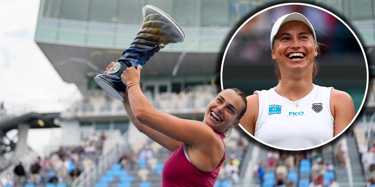 Aryna Sabalenka i Julia Putincewa wypoczywają w Miami. 