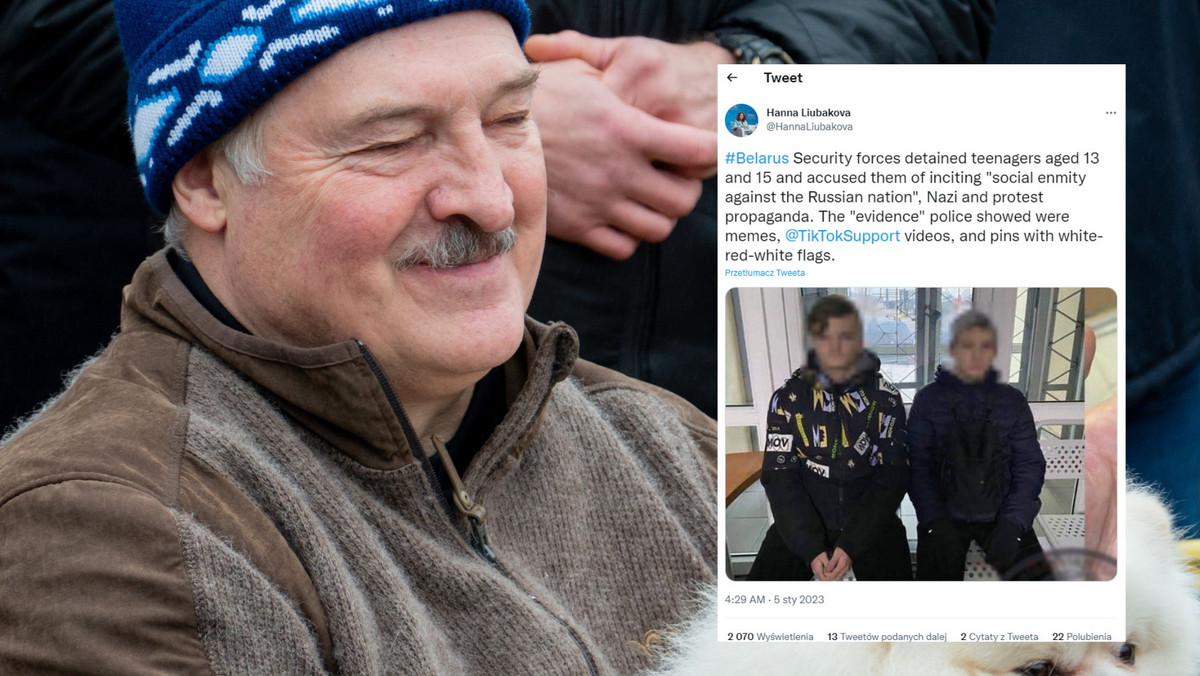Łukaszenko boi się dzieci. Dwóch chłopców zatrzymanych za wpisy na TikToku