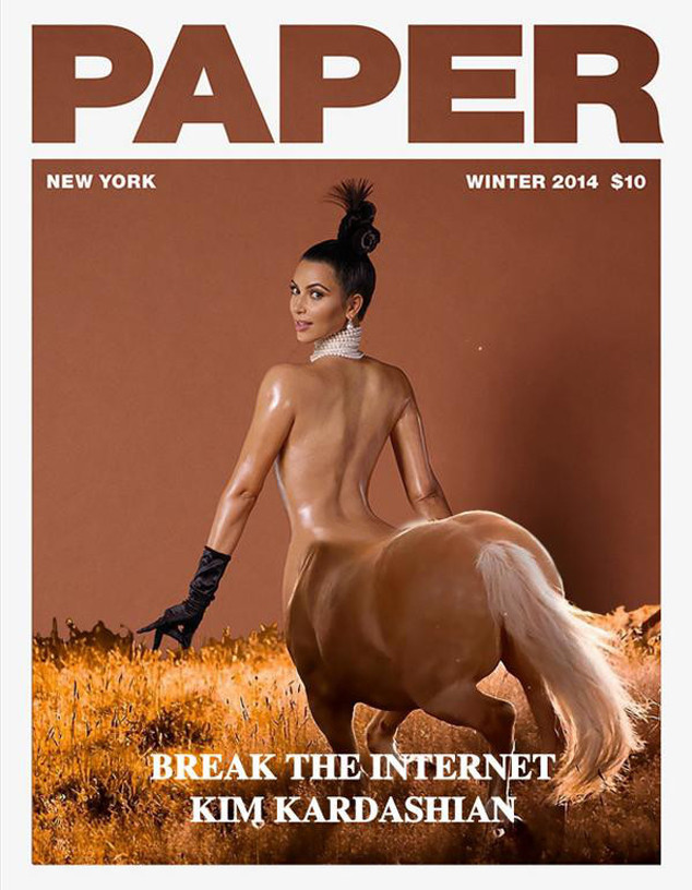 Kim Kardashian i okładka czasopisma "Paper"
