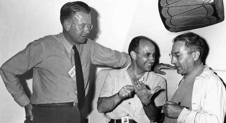 Ernest Lawrence, Enrico Fermi, and Isidor Rabi all won the Nobel Prize and contributed to the Manhattan Project.Universal History Archive/Universal Images Group via Getty Images