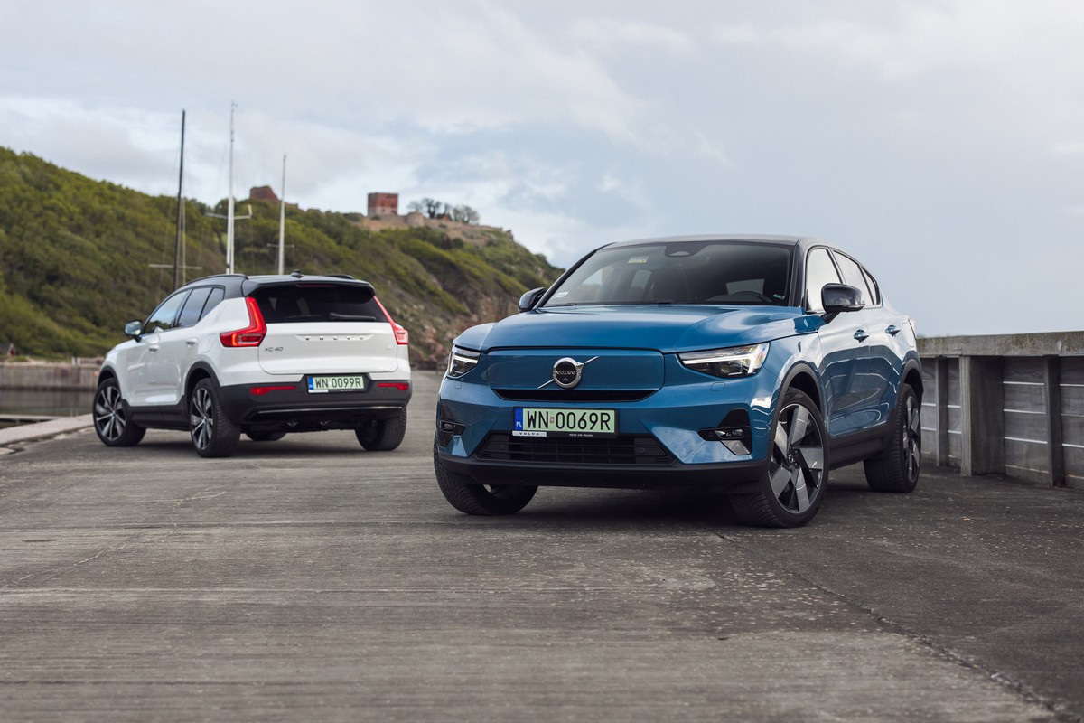 Volvo XC40 i C40 na Bornholmie