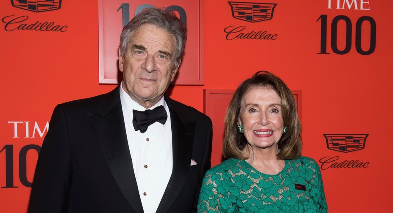 Paul Pelosi and Nancy Pelosi at Lincoln Center on April 23, 2019. Paul Pelosi was attacked on Friday morning at his San Francisco home.Charles Sykes/Invision/AP