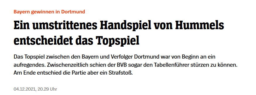 "Der Spiegel" o "kontrowersyjnej ręce Hummelsa"