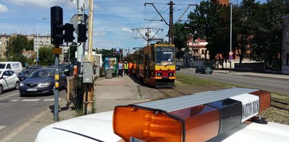 Zderzenie tramwajów w Łodzi. Przez koszenie trawy