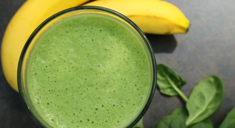 Green banana smoothie