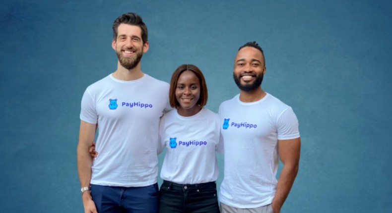 Payhippo co-founders: L-R: Zach Bijesse (CEO), Chioma Okotcha (COO), and Uche Nnadi (CTO).