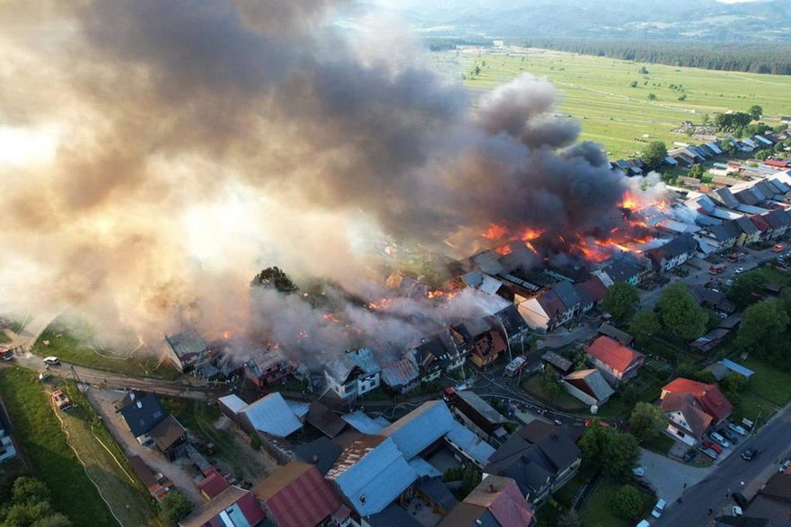 Pożar na Podhalu