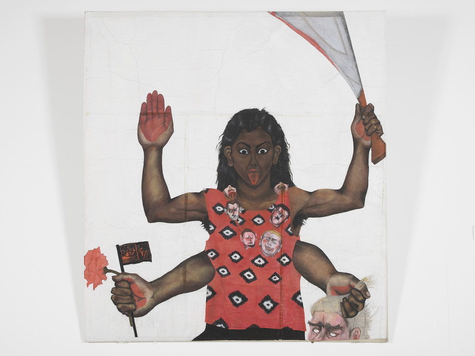 Sutapa Biswas, "Housewives with Steak-Knives" (1985)