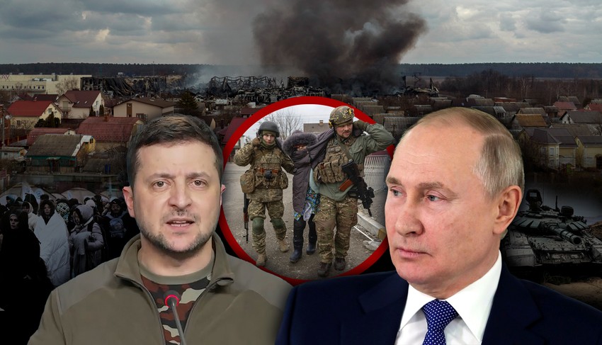 Volodimir Zelenski i Vladimir Putin