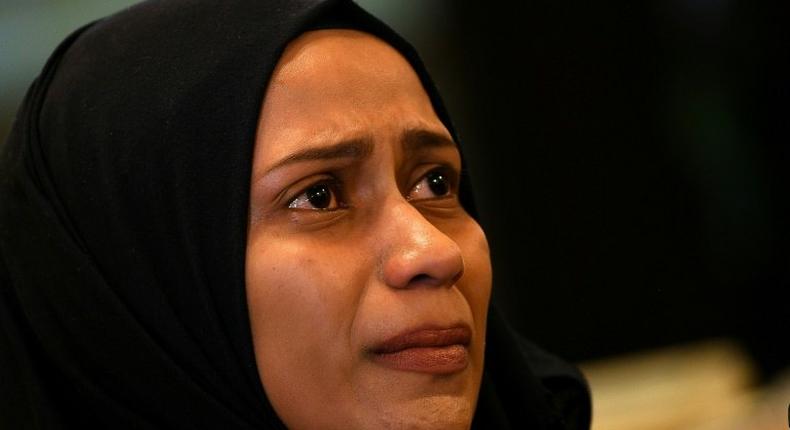 I am begging the Malaysian government and police not to deport him, Ainnurul Aisyah Yunos said of her husband at a news conference on the outskirts of Kuala Lumpur